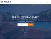 Tablet Screenshot of milestonerents.com